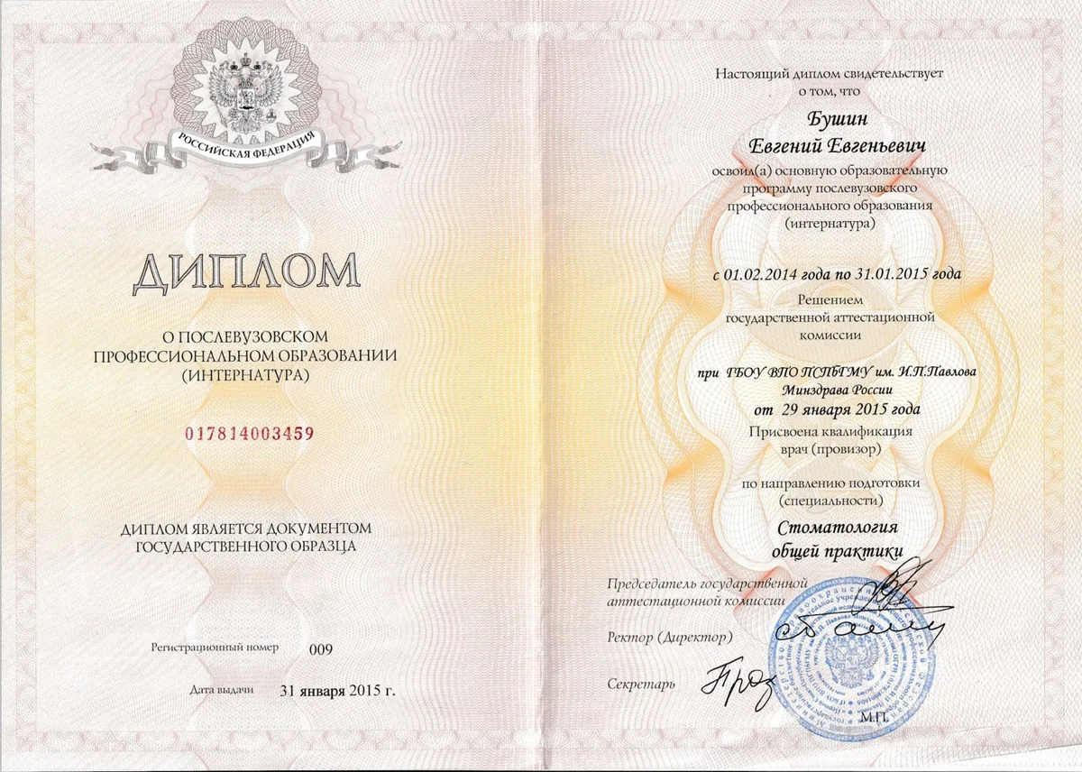 Диплом интернатура 1